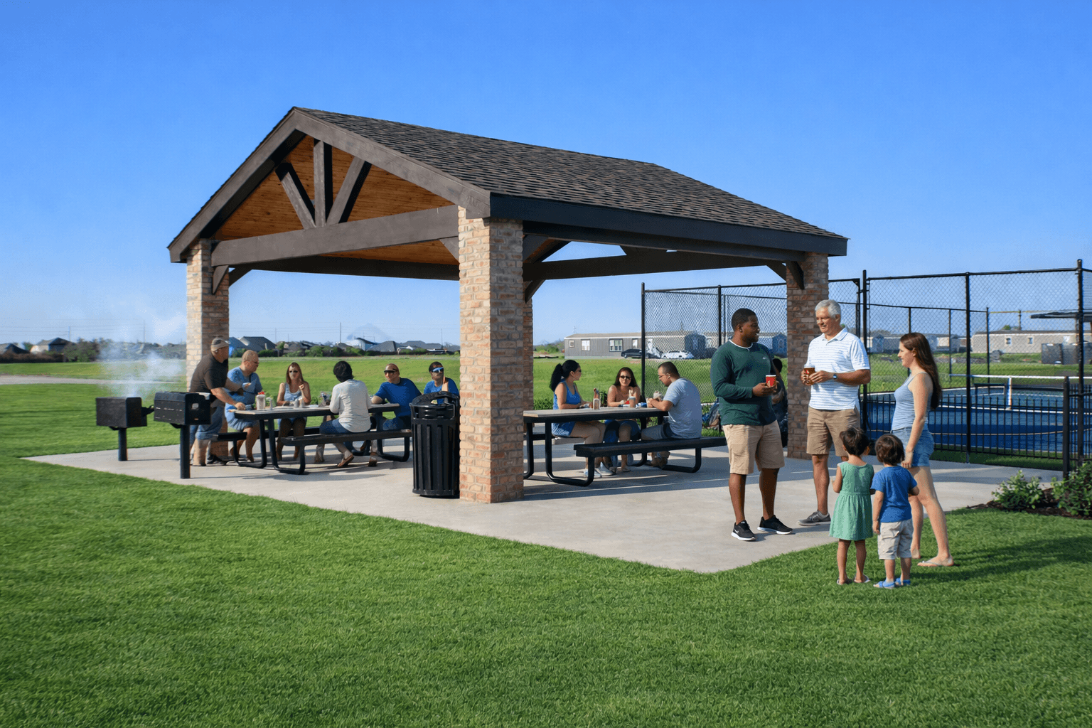 GAZEBO & PICNIC TABLES